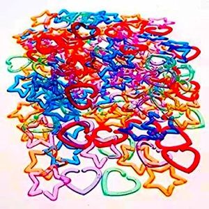 Colorful children’s shape keychains